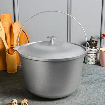 

Kazan aluminum "Tourist", 10 l, with a lid and a shower