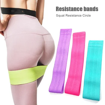

Newly Resistance Bands Hip Loop Elastic Non-slip Exercise Fitness Sports Band
