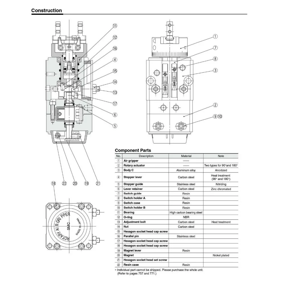 Вращающийся палец цилиндр mrhq10d-90s качающийся воздушный коготь MRHQ16D 20D 25d-180s-n-m9n вращающийся зажимной палец цилиндр