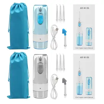 

200ML Home Electric Oral Irrigator USB Rechargeable Water Flosser Portable Dental Water Tank Waterproof Tooth Cleaner