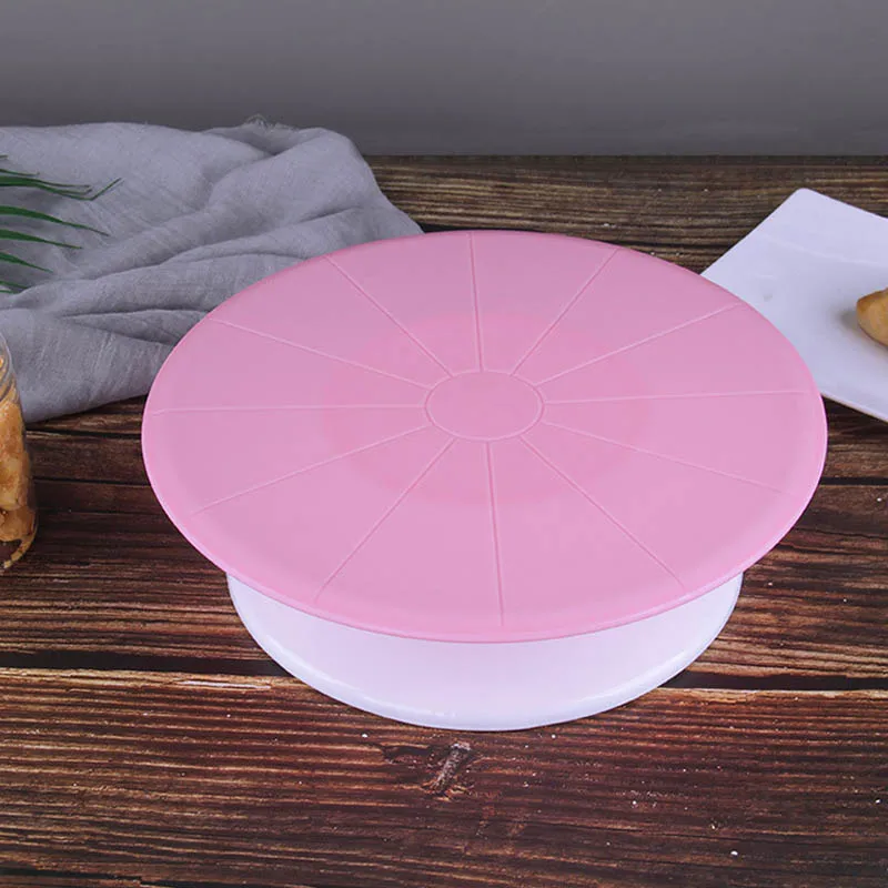  29CM Cake Turntable Removable Foldable Rotate Cake Stand Non-slip Cake Rotating Table Cake Decorati