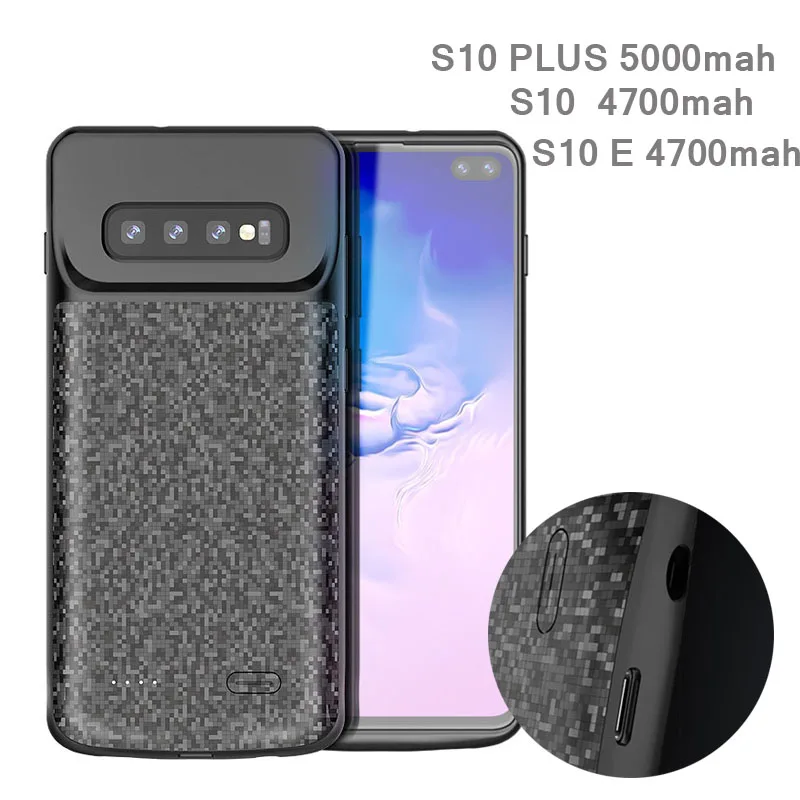 4700 мАч/5000 мАч батарея чехол для samsung Galaxy S10 S10e S10 plus тонкая батарея зарядное устройство чехол Powerbank чехол для S10+ Чехлы