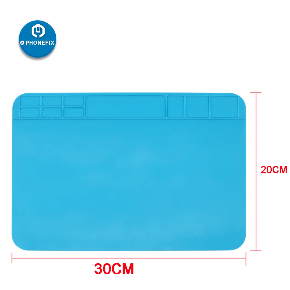 

Unversial Anti Static Mat Heat Insulation Solder Silicone Pad Platform for iPhone Samsung Laptop Computer PCB Motherboard Repair