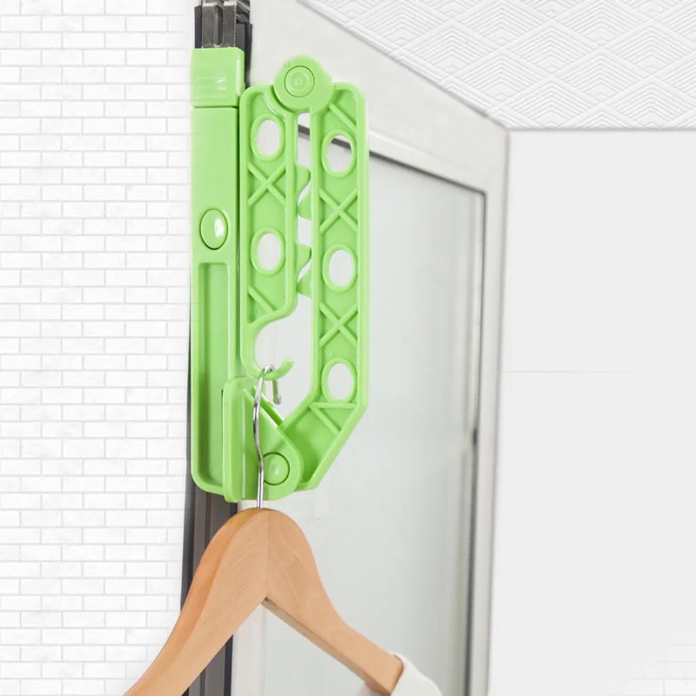 Clothes Hanger Drying Rack 5 Holes Plastic Hook Foldable Holder For Bathroom Home Cupboard J99Store