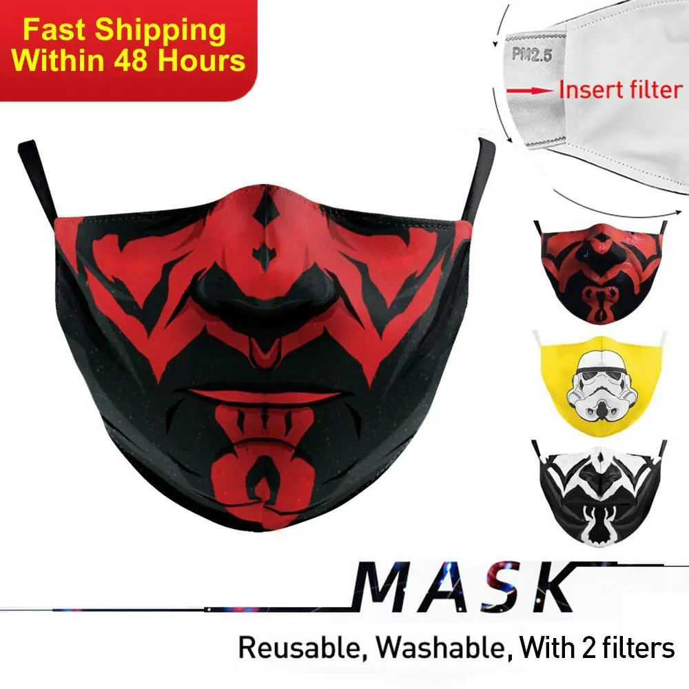 Zawaland Reusable Big Mouth Series Face Mask Halloween Marvel Masks Anti Bacteria Flu Facemask For Women Men Premiumflumasks