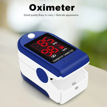 

Portable Auto Off Mini LED Display Heart Rate SPO2 Meter Accurate Health Blood Oxygen Finger Pulse Home Oximeter Multipurpose #N