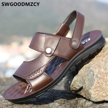 

Mens Sandals Summer Leather Sandals Men Beach Sandals Open Shoes Men Sport Shoes Men Bona Shoes Zandalias Hombre Herren Schuhe