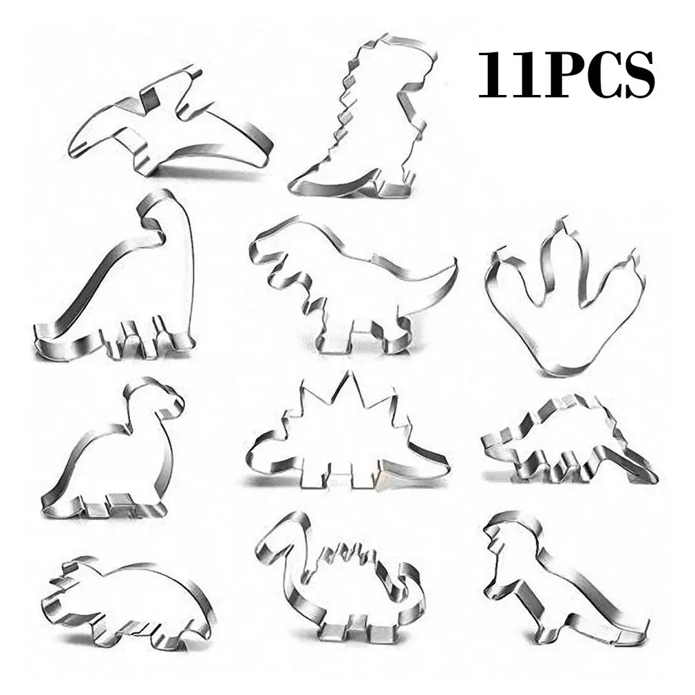 hristmas Cookie Cutter Stainless Steel Cut Candy Biscuit Mold Cooking Tools Stainless Steel Biscuit Mould Dinosaur Shape Fondant