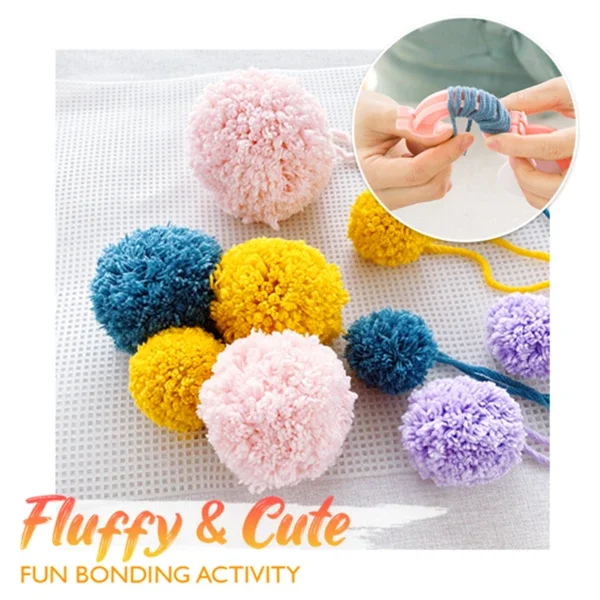 Пушистый шар тканевый помпон для вязания ткацкий станок набор детей Сделай Сам принадлежности рукоделия