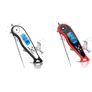 

Waterproof Digital Instant Read Meat Thermometer, Set Temperature, Kitchen Probe, Suitable for Barbecue and Cooking, Barbecue, L