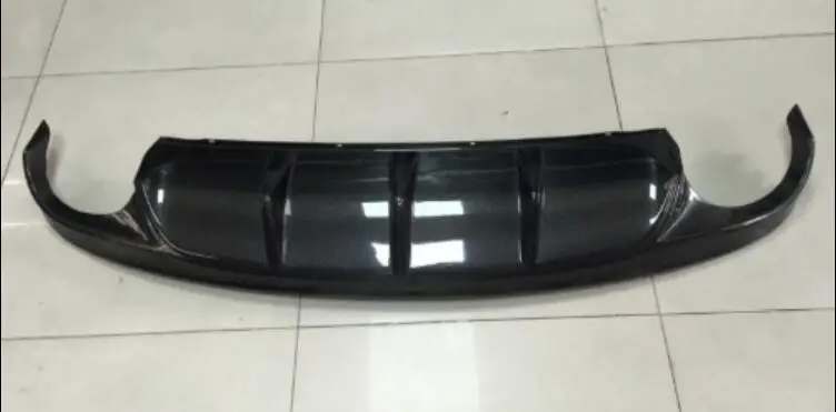 ABS/углеродного волокна заднего бампера губ, автомобильный диффузор подходит для Jaguar XF 2012 2013 - Цвет: Carbon Fiber