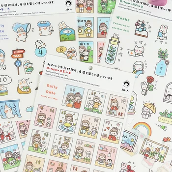 

12packs/LOT lovely day payment series stationery sticker Creative decoration DIY paper masking washi sticker