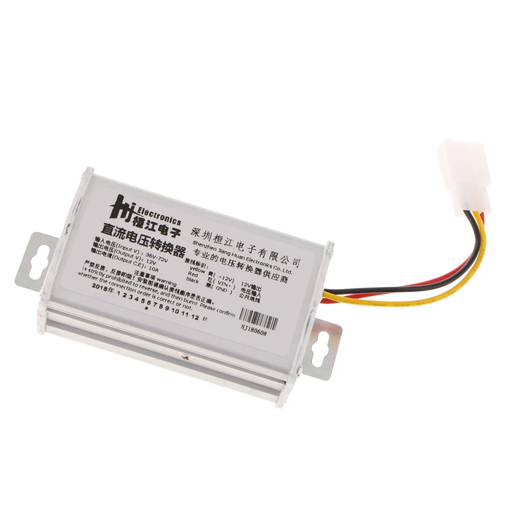 DC/DC Converter Regulator Reducer 36V-72V Step Down to DC 12V 10A 120W Waterproof Power Supply Transformer Volt Module
