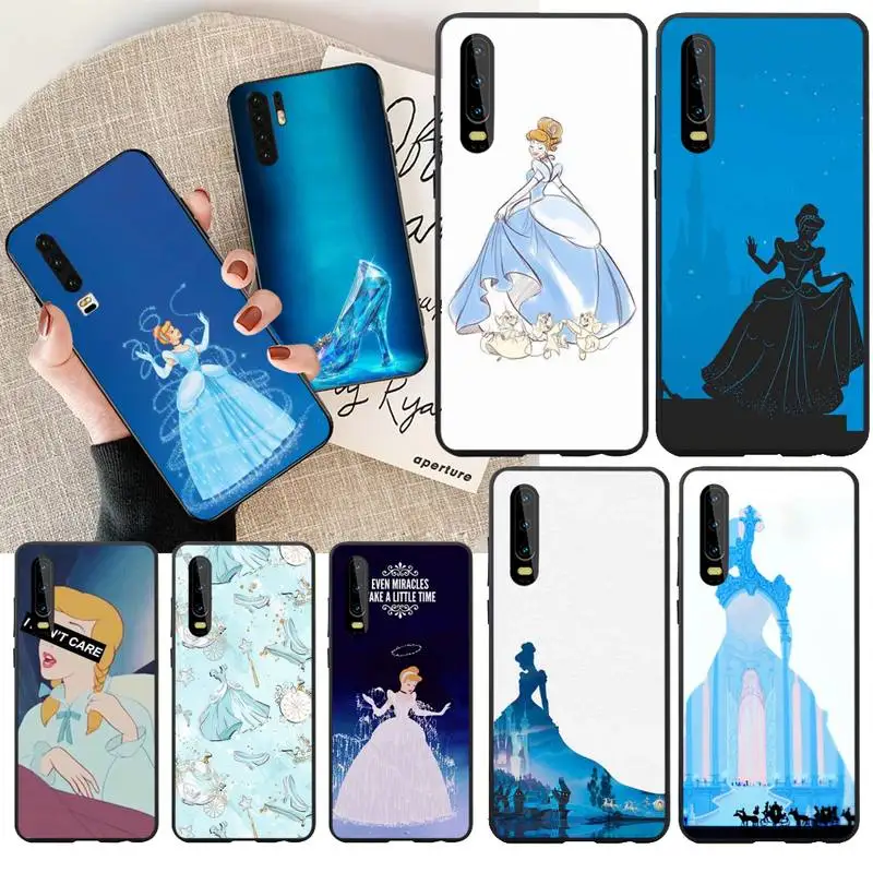 

PENGHUWAN Princess Cinderella DIY Luxury Phone Case for Huawei Honor 20 10 9 8 8x 8c 9x 7c 7a Lite view pro