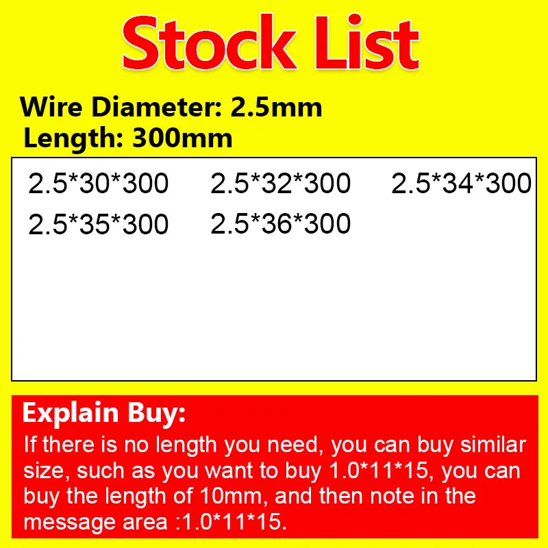 10 x Spring Steel Compression Pressure Spring OD 12-36mm Wire Dia 2.5mm Powerful 
