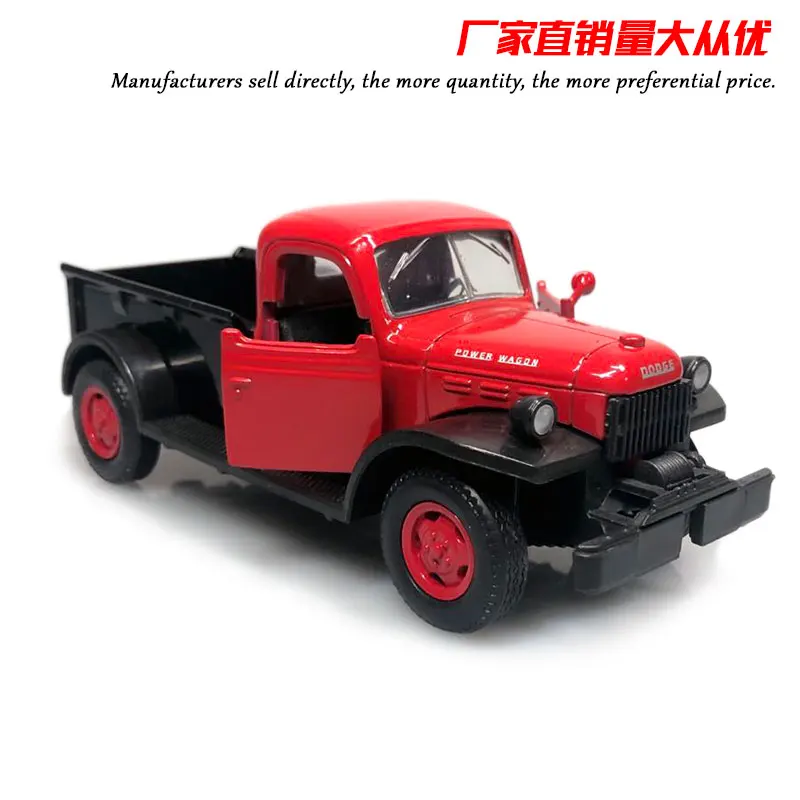 NEWRAY 1/32 масштабная модель автомобиля игрушки 1946 Dodge power грузовик-Универсал 17 см длина литая под давлением металлическая модель автомобиля игрушка для подарка, детей, коллекция