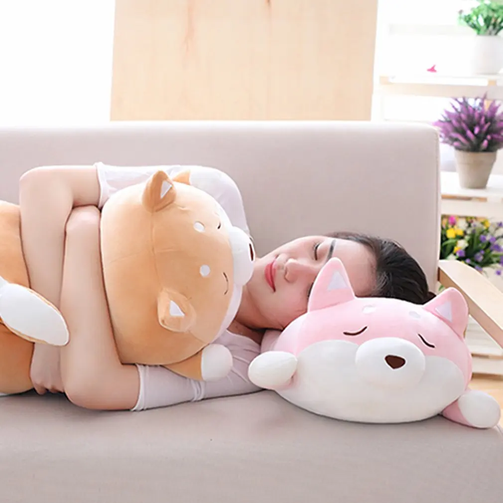 40 см Милая толстая собака Шиба ину плюшевые игрушки мягкие Kawaii животные мультфильм Подушка прекрасный подарок для детей детские мягкие плюшевые