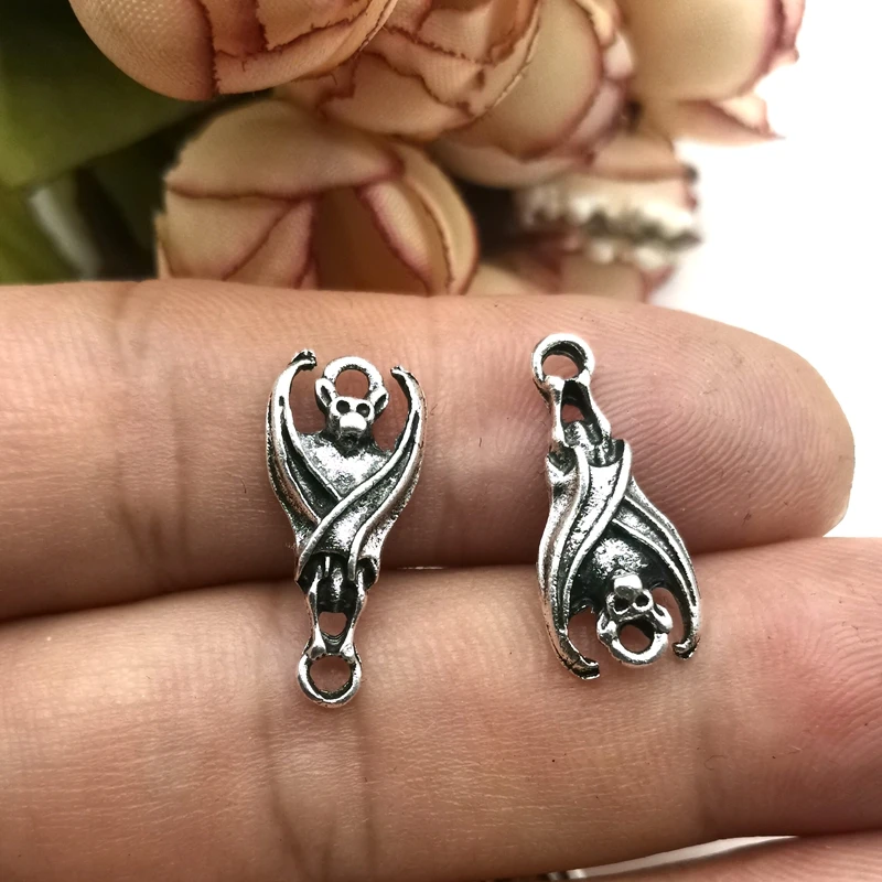 10 мини ювелирных изделий в виде черной летучей мыши Готическая подвеска стиле