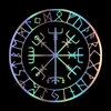 30635# Viking Protection Runes Vegvisir Compass Meval car sticker reflective decal waterproof stickers on rear bumper window ► Photo 1/6