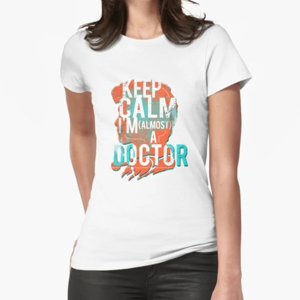 Забавный топ с надписью Calm I M A very Doctor студенческий подарок | Мужская одежда