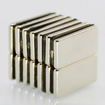 

10PCS/Set 20*10*2mm Aluminum Iron Boron Strong Magnetic Rectangular Small Magnet Strong Iron Magnet Piece Permanent Magnet