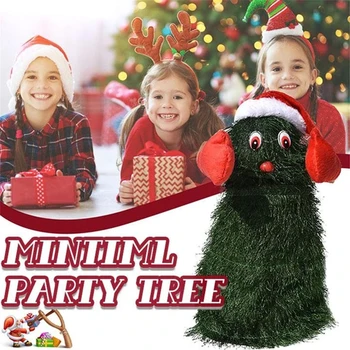 

Party Tree Christmas Electric Toy Dancing Rotating Music Christmas Tree in A Santa Hat PAK55