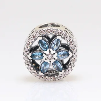

Authentic 925 Sterling Silver Bead Creative Cat's Eye Glass Blue Star Beads Fit Original Pandora Bracelet For Women Diy Jewelry