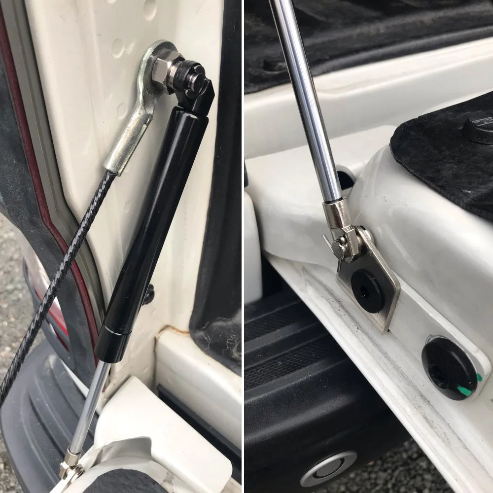 Spring Steel Rear gate Damper Tailgate Slow Down & Easy Up Strut Set for FORD RANGER 2012-Car Accessory rear gate damper strut set