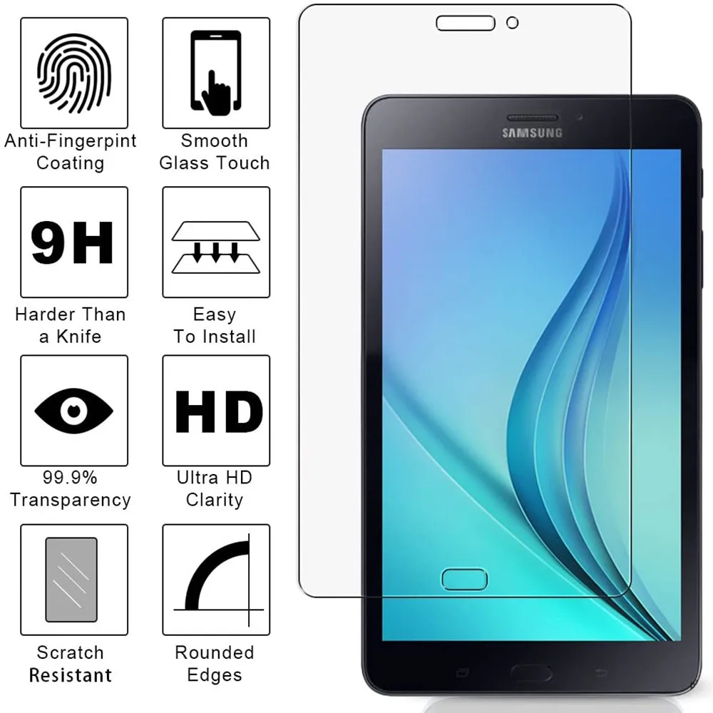 9H закаленное стекло для Samsung Galaxy Tab A 8 0 дюймов T350 T355 T387 Защитная пленка экрана 2019 P200