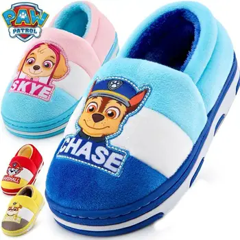

Hot sale Genuine paw patrol kids slipper anime doll winter shoes puppy dog chase skye marshall rubble children toy high quality