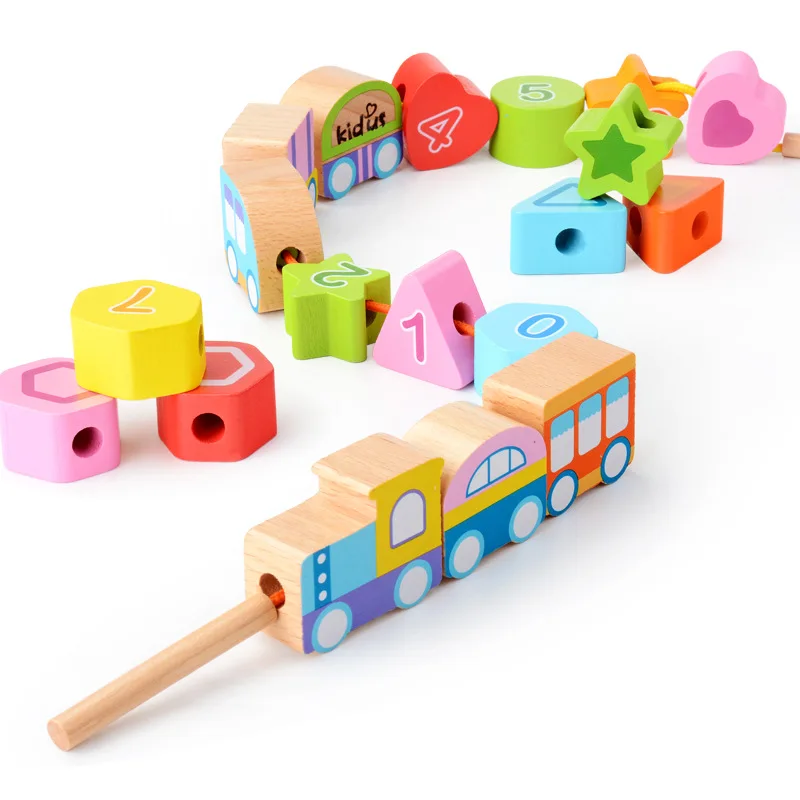 

Bead Toy Educational Wear Beads Cord CHILDREN'S Toy 1-2 a Year of Age Boy 3 Female Baby Early Education Intelligence Building Bl