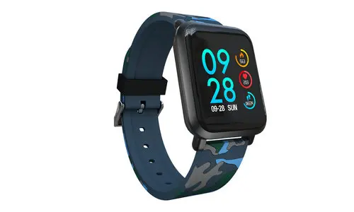 IP68 водонепроницаемый smart watch 1,3 дюймов Смарт-часы 24 часа в сутки монитор сердечного ритма Смарт gps приложение трекер умный Браслет pk q9 q8 часы - Цвет: blue