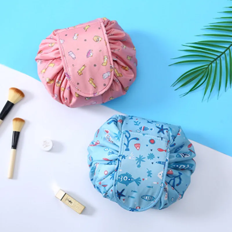 Pouch Case Makeup-Bag-Organizer Cosmetic-Bag Storage Toiletry Beauty-Box Make-Up Drawstring
