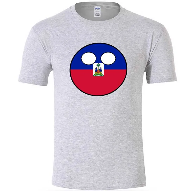 

Print Countryball Laenderball Land Heimat Haiti T Shirt Plus Size S-3XL Men Awesome Men Tee Shirt Fitted Formal Hiphop Top