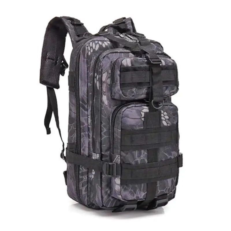 Горячая Распродажа, уличные сумки, Классический Тонкий 30л, EDC Molle, Сумка с рисунком питона, мужской рюкзак для походов на открытом воздухе, кемпинга, черный
