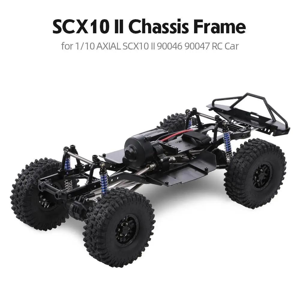 

RCtown 313mm 12.3" Wheelbase Assembled Frame Chassis for 1/10 RC Crawler Car SCX10 SCX10 II 90046 90047