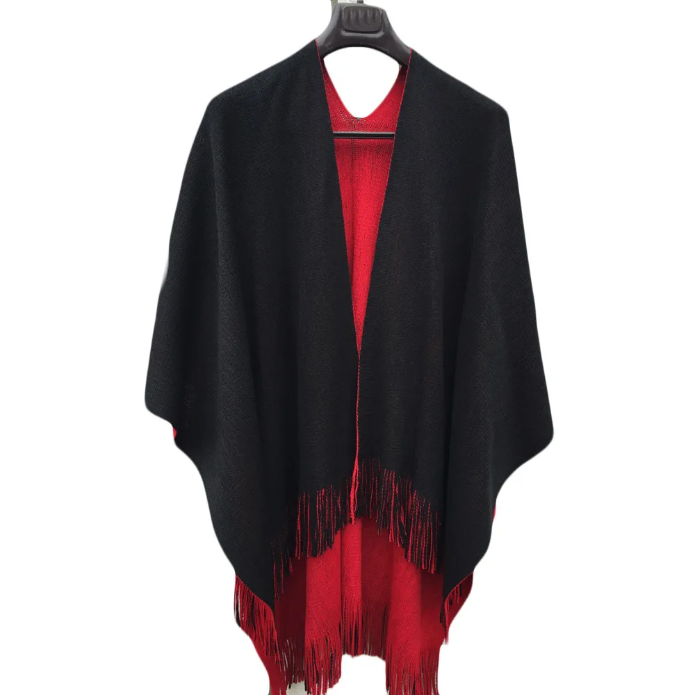 

Home&Nest 2019 Autumn Winter Warm Plaid Ponchos And Capes For Women Oversized Shawls And Wraps Cashmere Pashmina Female Bufanda