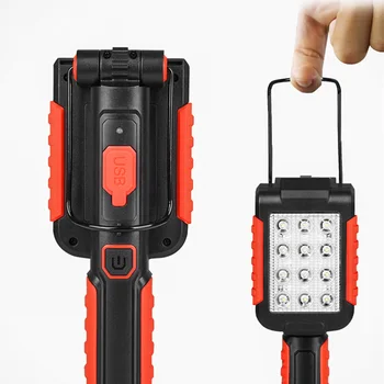 

LED/COB Work Light Auto Repairment Lamp W/ Strong Magnet Rechargeable Portable Multifunctional Hand Lamp