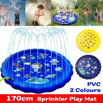 

170cm 0.25mm Thickened PVC Spray Water Cushion Outdoor Swiming Pool Summer Children Kids Play Sprinkler Mat Carpet Spray Toy Fun