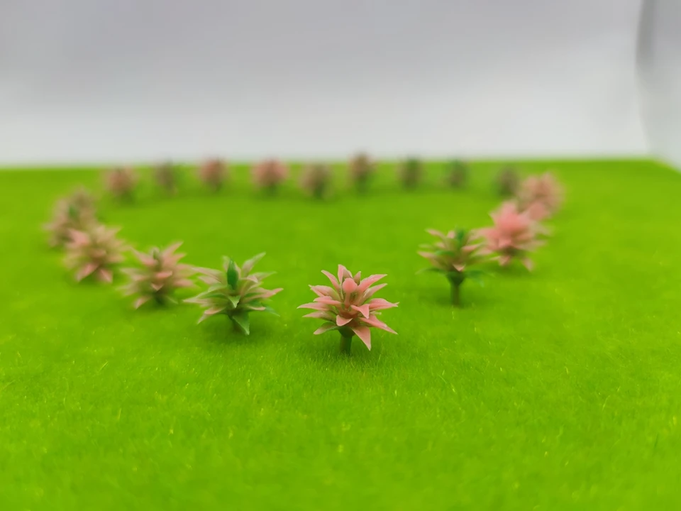 Blumen cluster Modell Gras nadel pulver 1:87 O HO N TT Z Künstliche Landschafts