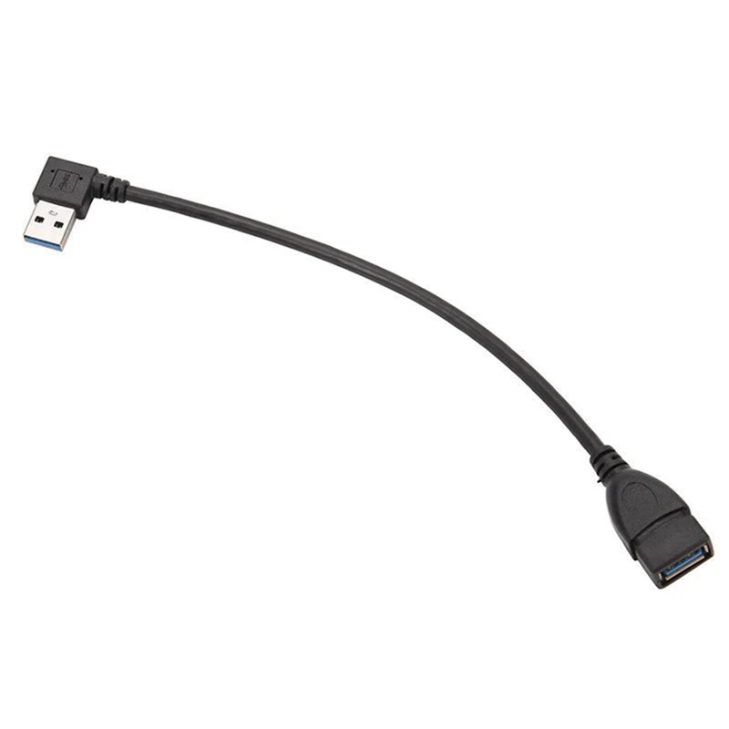 USB 3 0 Angle 90 Degree Extension Cable Male to Female Adapter Cord Data Left Tpa6120 Headphone Amplifier Board