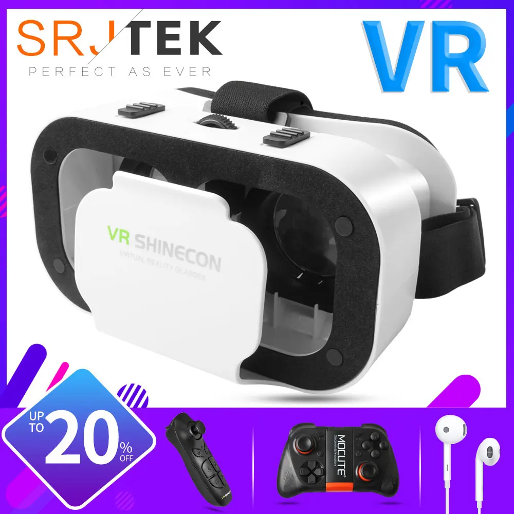 Очки виртуальной реальности 5 0 VR 3D очки коробка для смартфона стереогарнитура