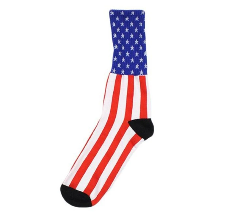 Забавные мужские креативные хлопковые носки Trump,, с американским национальным флагом и звездами в полоску для счастливых пар - Цвет: 15