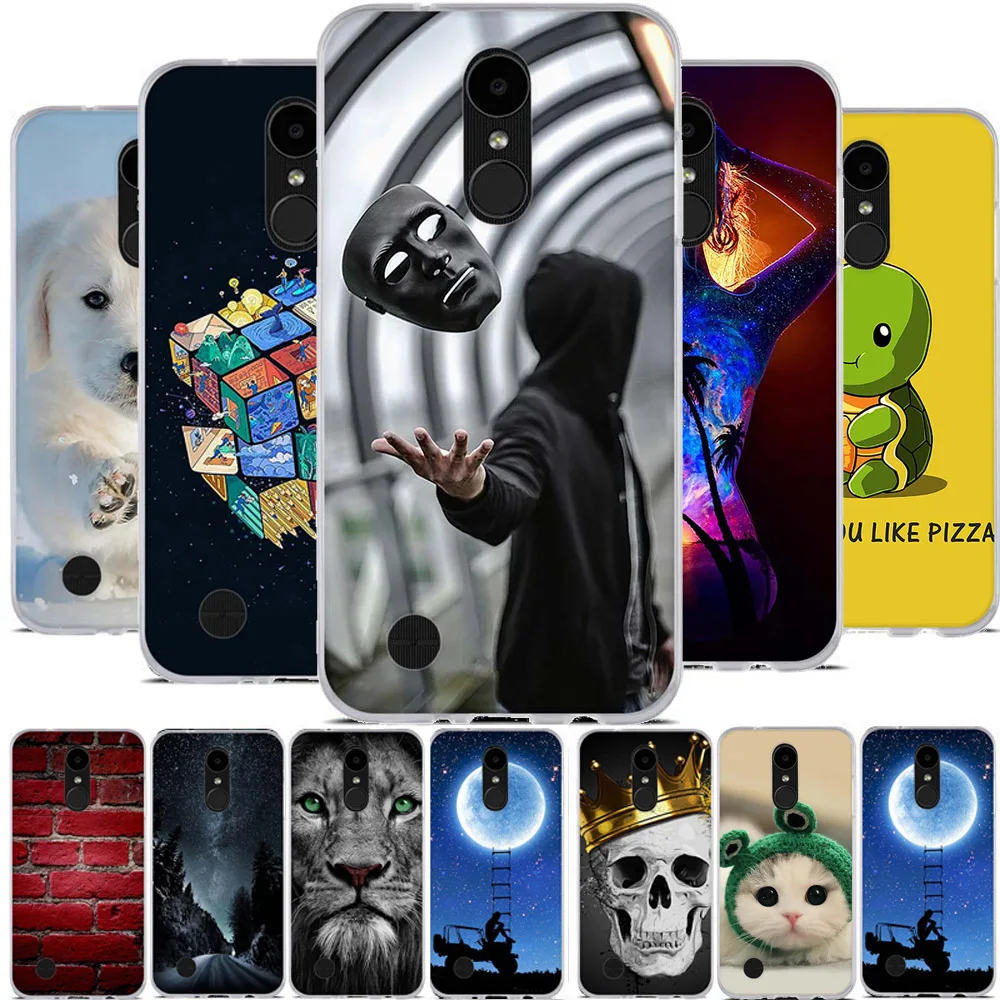 Для LG K4 2017 M160 чехол силиконовый задний бампер для LV1 Capa Романтический узор Phoenix 3 /