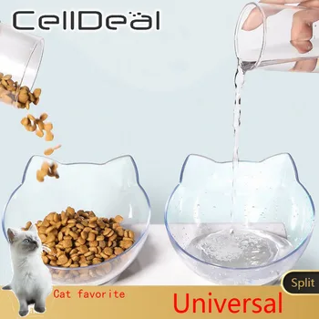 

Non-slip Cat Bowls Double Pet Bowls With Raised Stand Pet Food and Water Bowls For Cats Dogs Feeders Pet Products Cat Bowl
