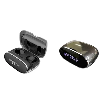 

The New Business Gift Headset Dazzling Bright Metal Texture Black Technology Bluetooth 5.0