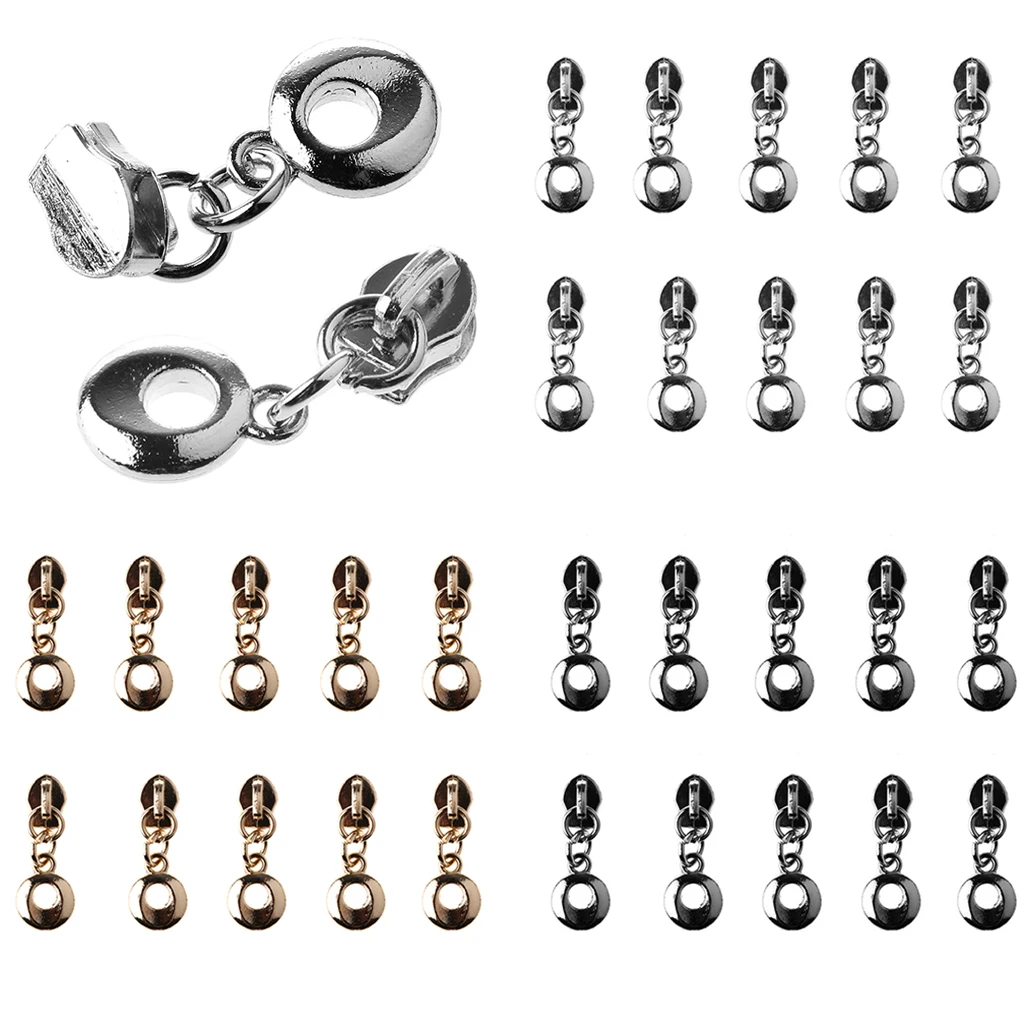 10pcs #3 Nylon Zipper Slider Puller Instant Repair Kit Replacement | Дом и сад
