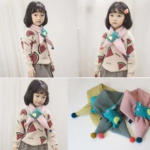 Лидер продаж зимние уличные милый детский шарф для девочек, для мальчиков шарфы детский хлопковый шарф с нарисованным крокодилом, утепленной шеей, шейный платок