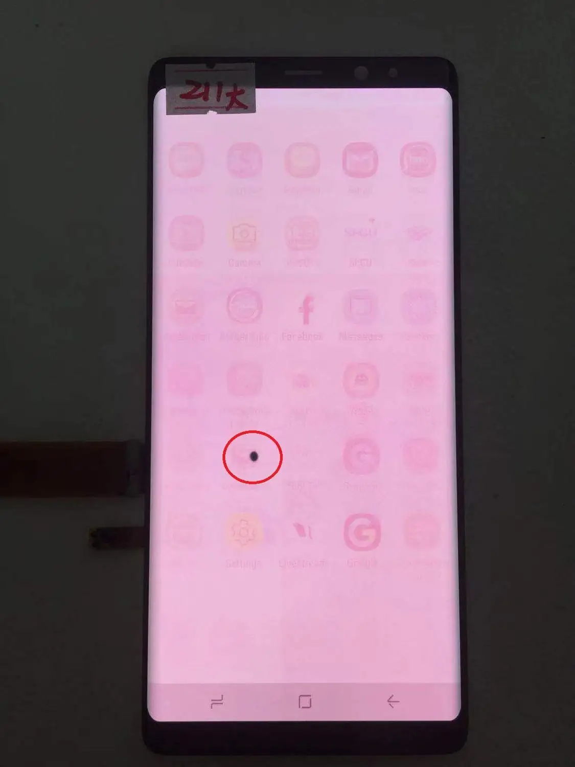 AMOLED с рамкой для samsung Galaxy NOTE 8 lcd N950A N950U N950F N950V дисплей сенсорный экран в сборе с черными точками - Цвет: NO.211 Black Frame