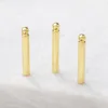 10PCS 15MM 25MM 35MM Thickness 2MM 24K Gold Color Plated Brass Round Rods Charms Pendants High Quality Diy Jewelry Accessories ► Photo 2/4